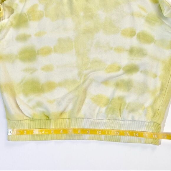 Pilcro and the Letterpress Anthropologie yellow Tie Dye Mock Neck sweatshirt M - Picture 6 of 7